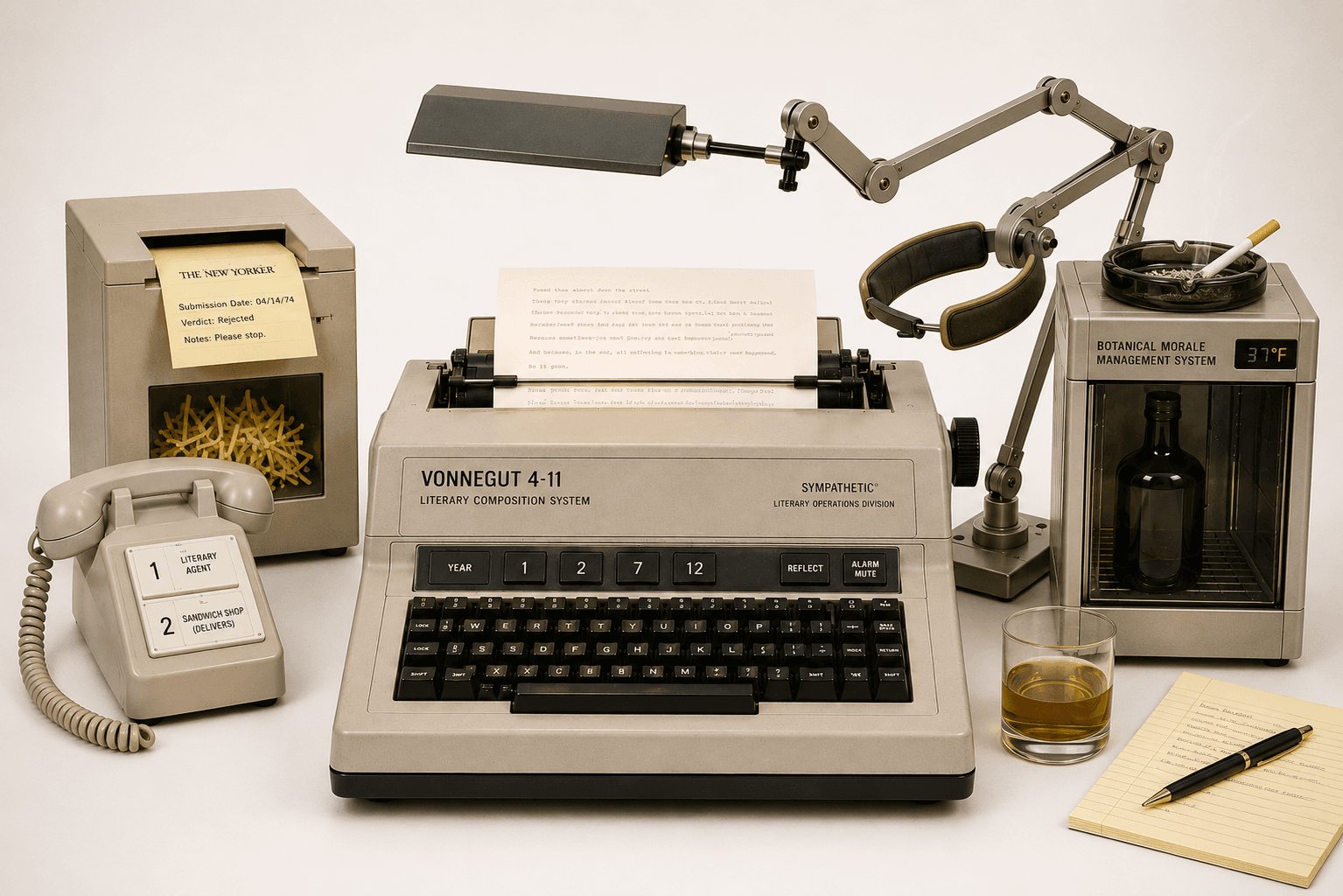 Vonnegut 4-11 Literary Composition System — full system with all accessories